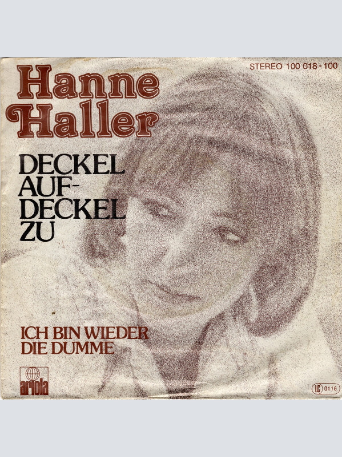 7" Hanne Haller - Deckel Auf - Deckel Zu