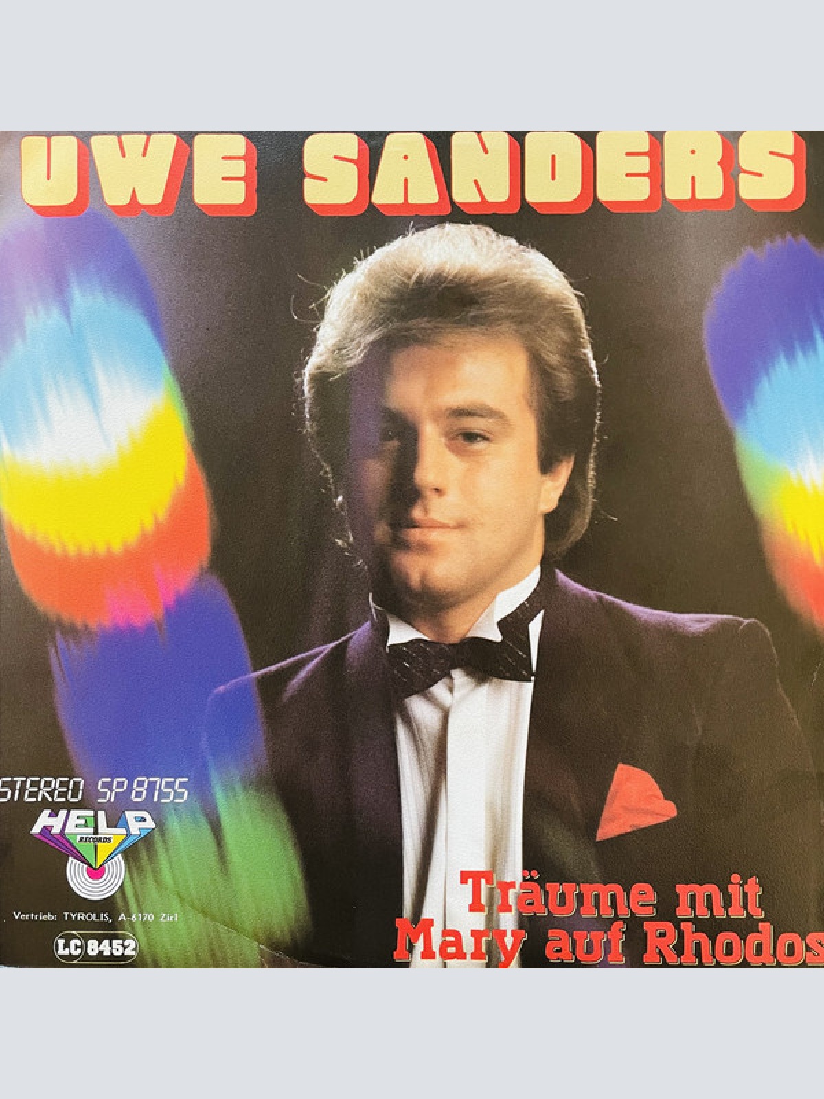 7", Single Uwe Sanders - Träume Mit Mary Auf Rhodos