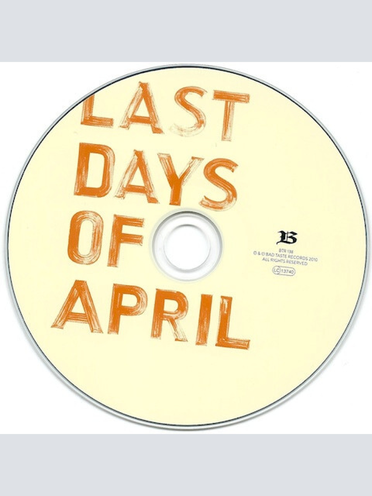 CD, Album Last Days Of April - Gooey