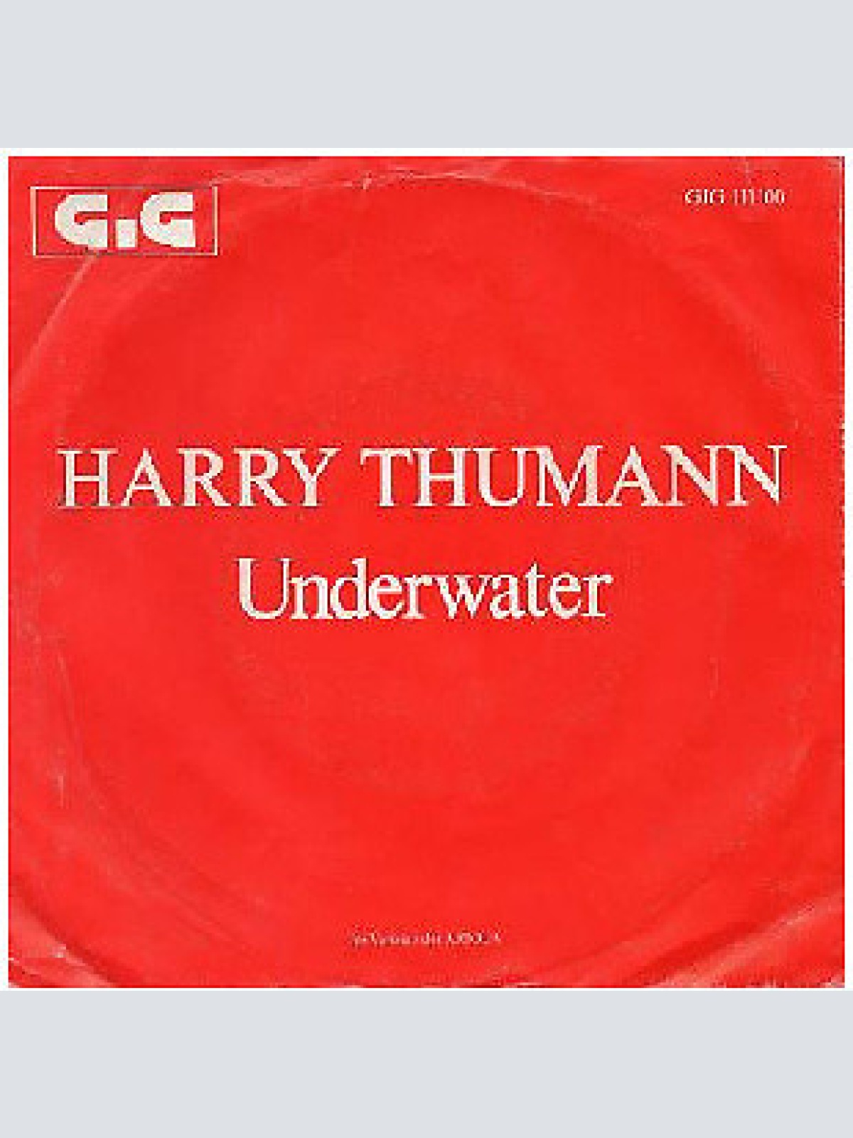 7", Single Harry Thumann - Underwater