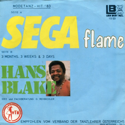 7", Single Hans Blake - Sega Flame