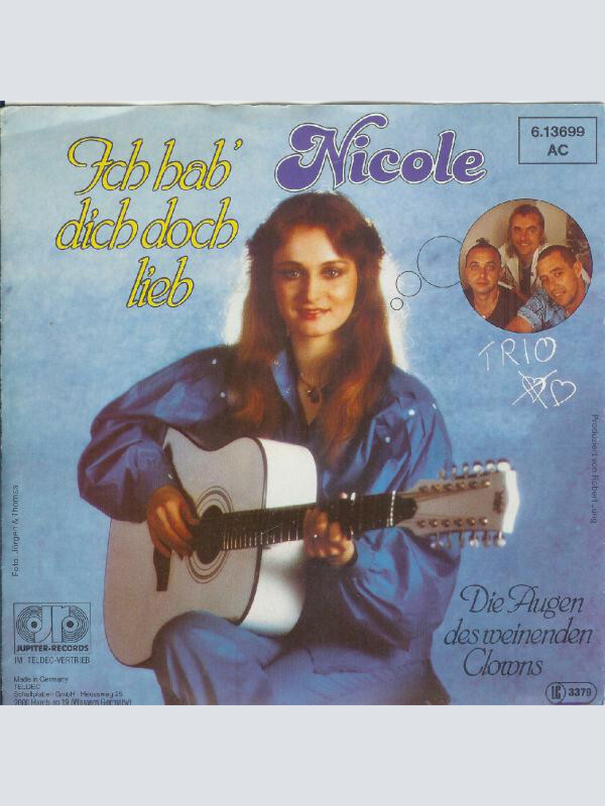 7", Single Nicole (2), Trio - Ich Hab' Dich Doch Lieb