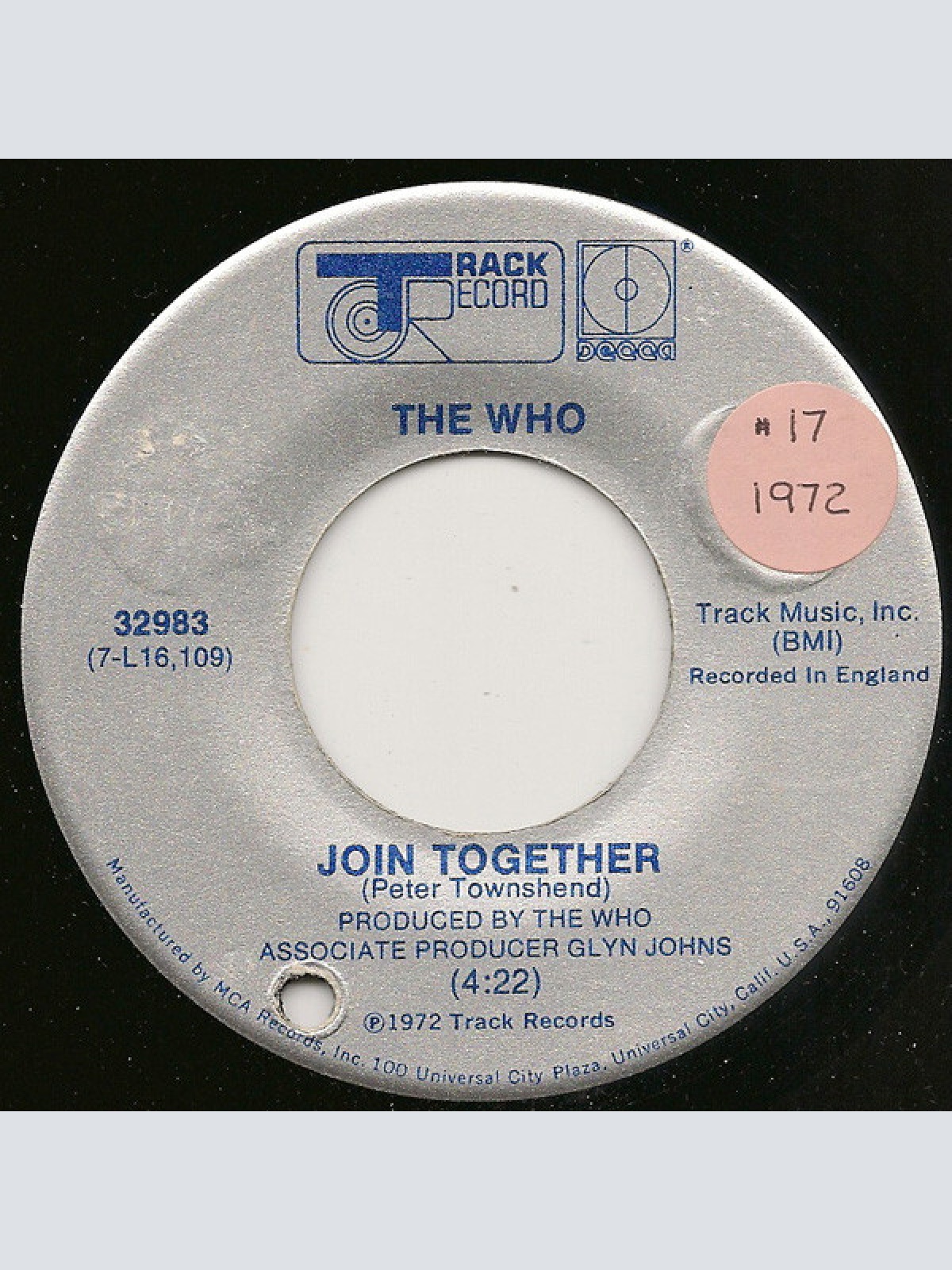 7", Single The Who - Join Together