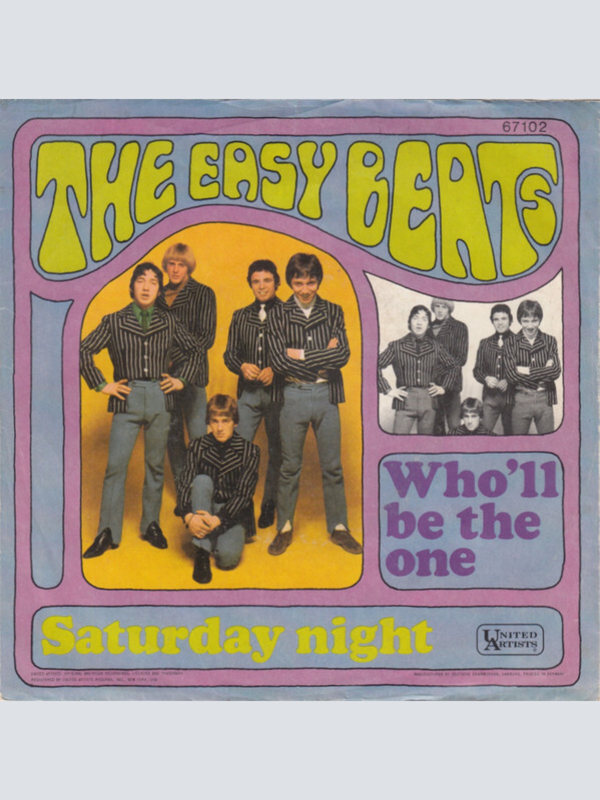 7", Single, Mono The Easybeats - Who'll Be The One / Saturday Night