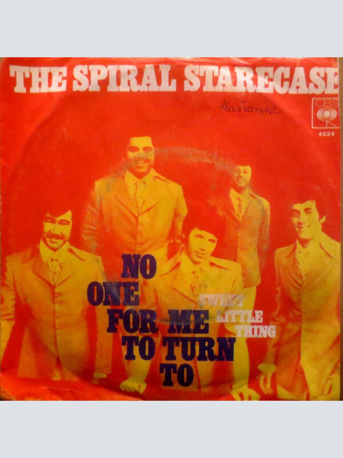 7", Single The Spiral Starecase* - No One For Me To Turn To