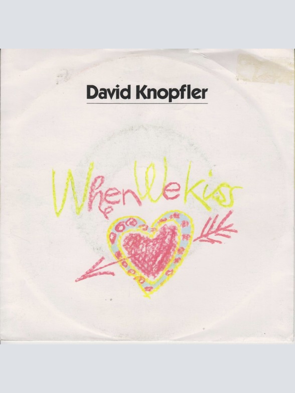 7", Single David Knopfler - When We Kiss