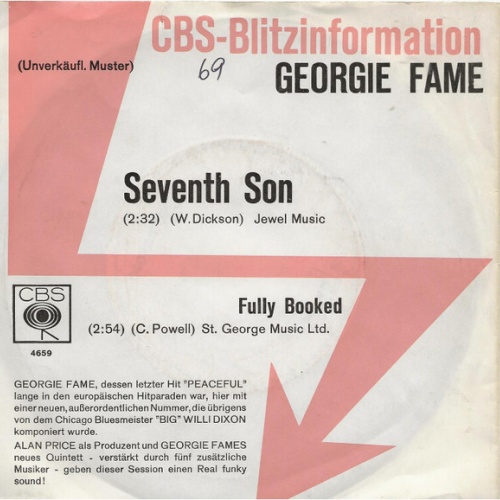 7", Promo Georgie Fame - Seventh Son