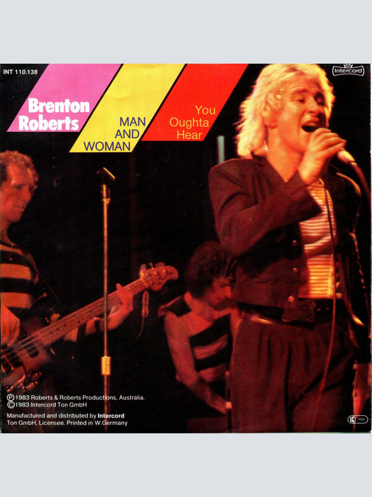 7", Single Brenton Roberts - Man And Woman