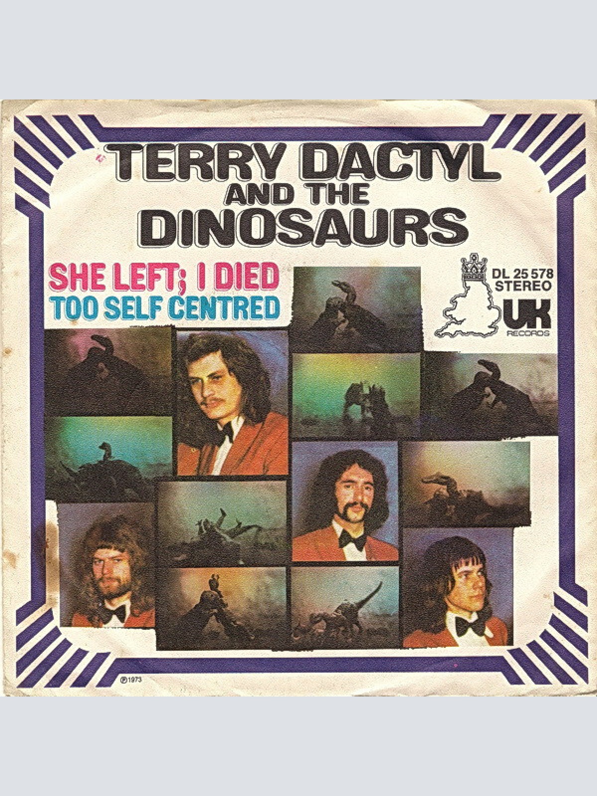 7", Single, Promo Terry Dactyl And The Dinosaurs - She Left I Died