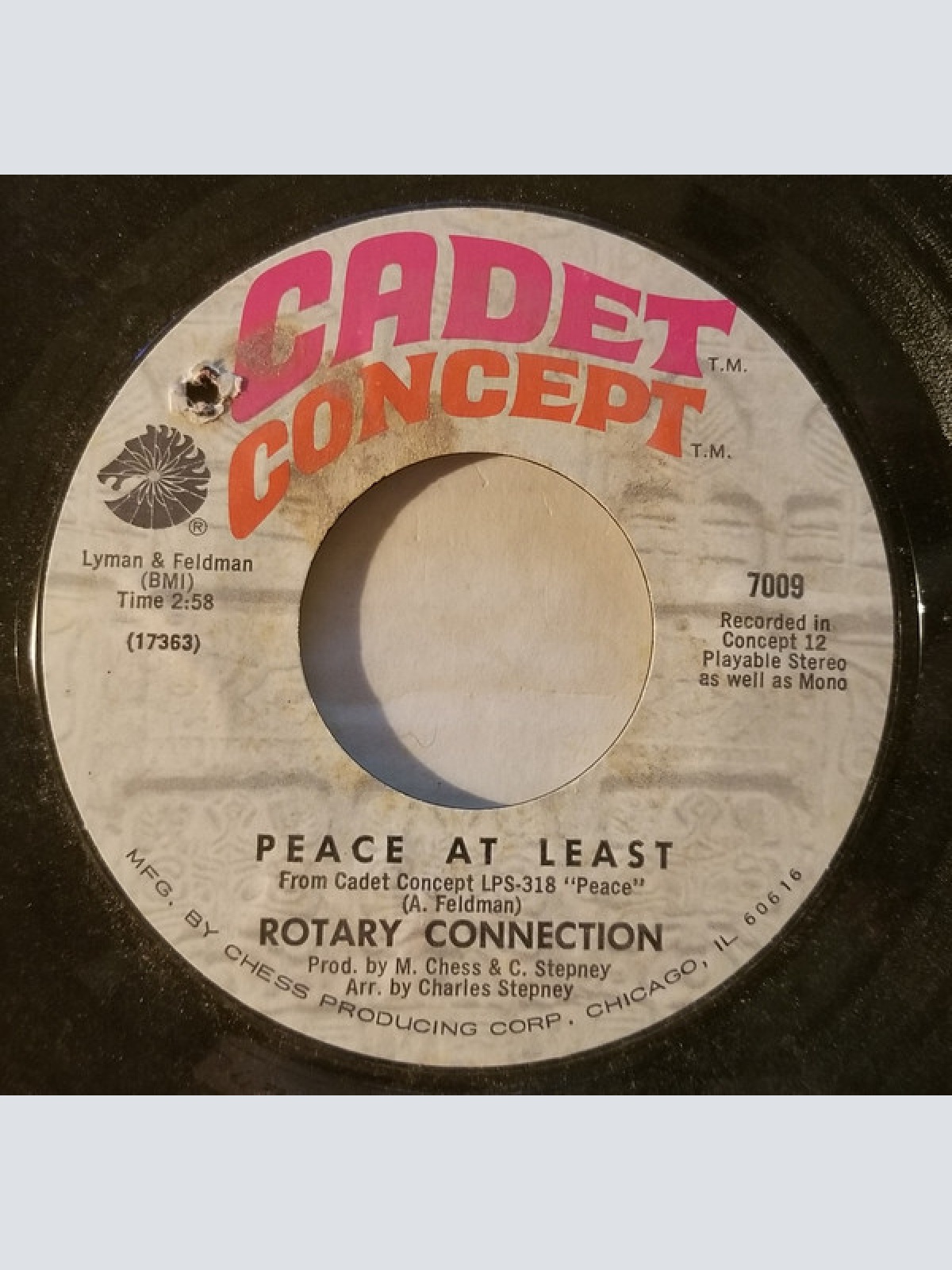 7", Single Rotary Connection - Peace At Least / Silent Night Chant