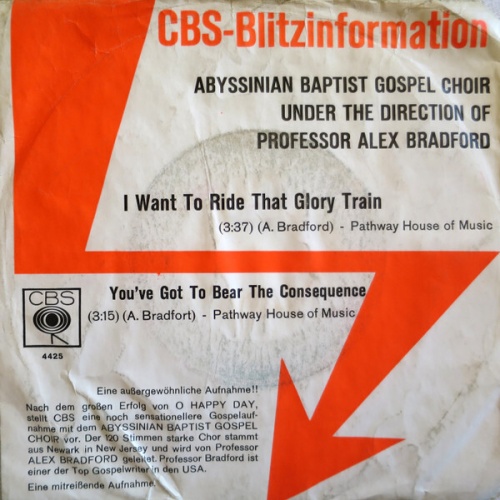 7", Single, Promo The Abyssinian Baptist Gospel Choir - I Want To Ride That G...