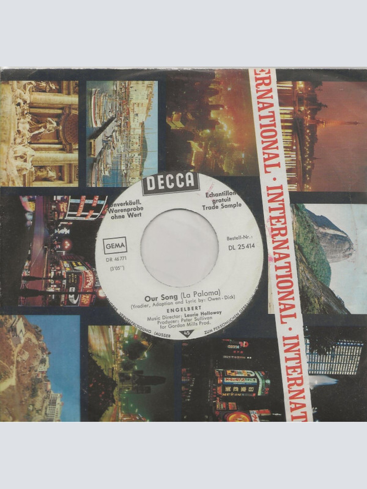 7", Single, Promo Engelbert Humperdinck - My Marie