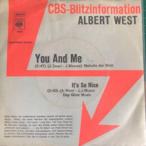 7", Promo Albert West - You And Me
