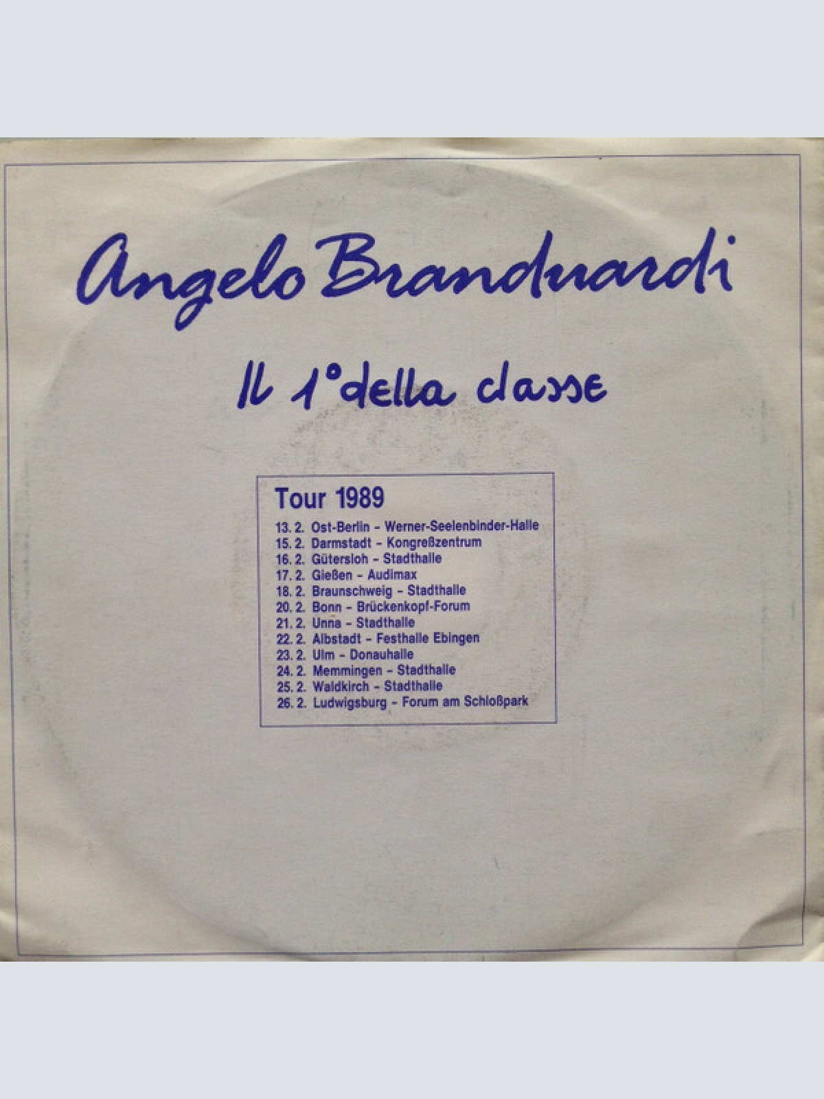7", S/Sided, Promo Angelo Branduardi - Il 1° Della Classe