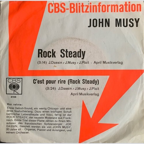 7", Promo John Musy* - Rock Steady