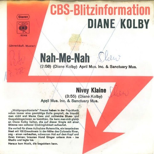 7", Single, Promo Diane Kolby - Nah-Me-Nah