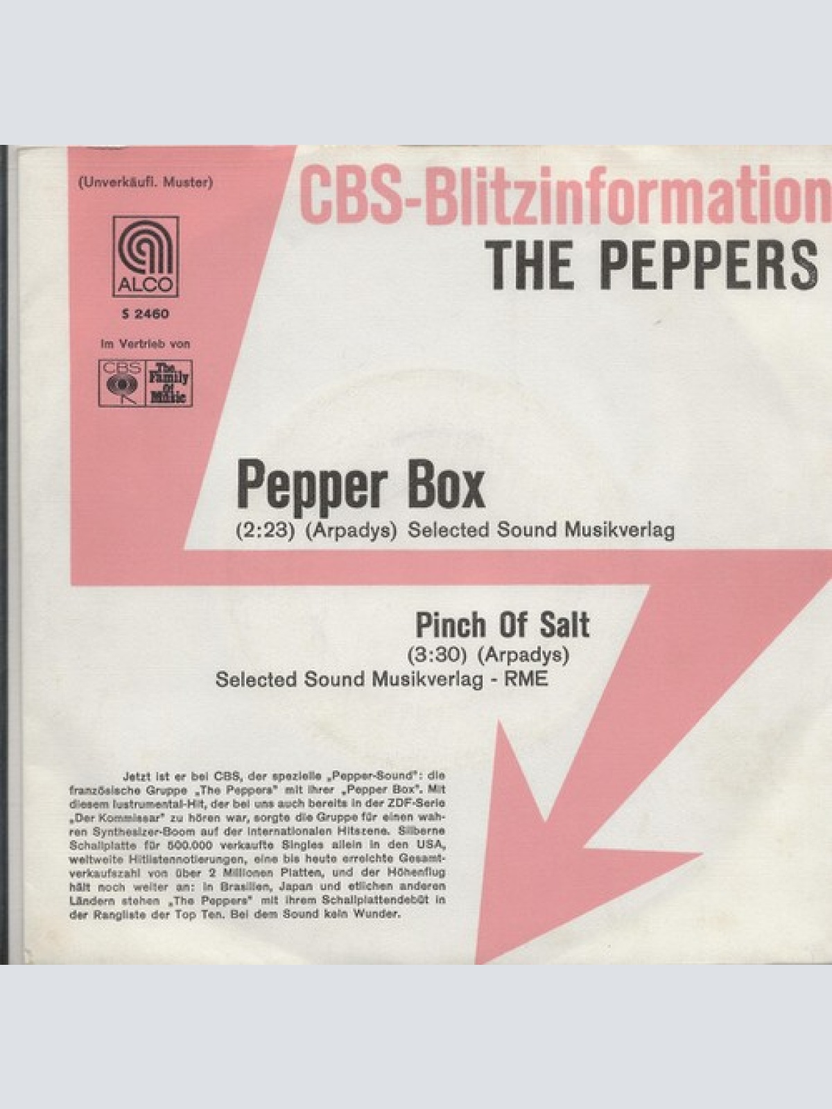 7", Single, Promo The Peppers - Pepper Box