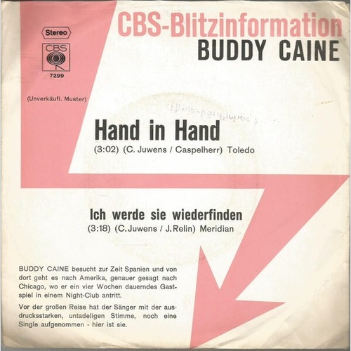 7", Single, Promo Buddy Caine - Hand In Hand