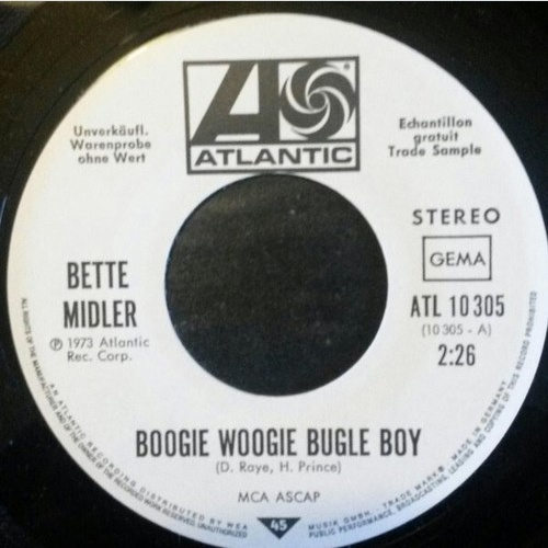 7", Single, Promo Bette Midler - Boogie Woogie Bugle Boy