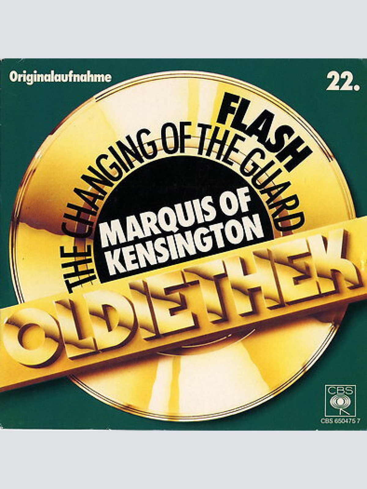 7", Single, RE Marquis Of Kensington - Flash / The Changing Of The Guard