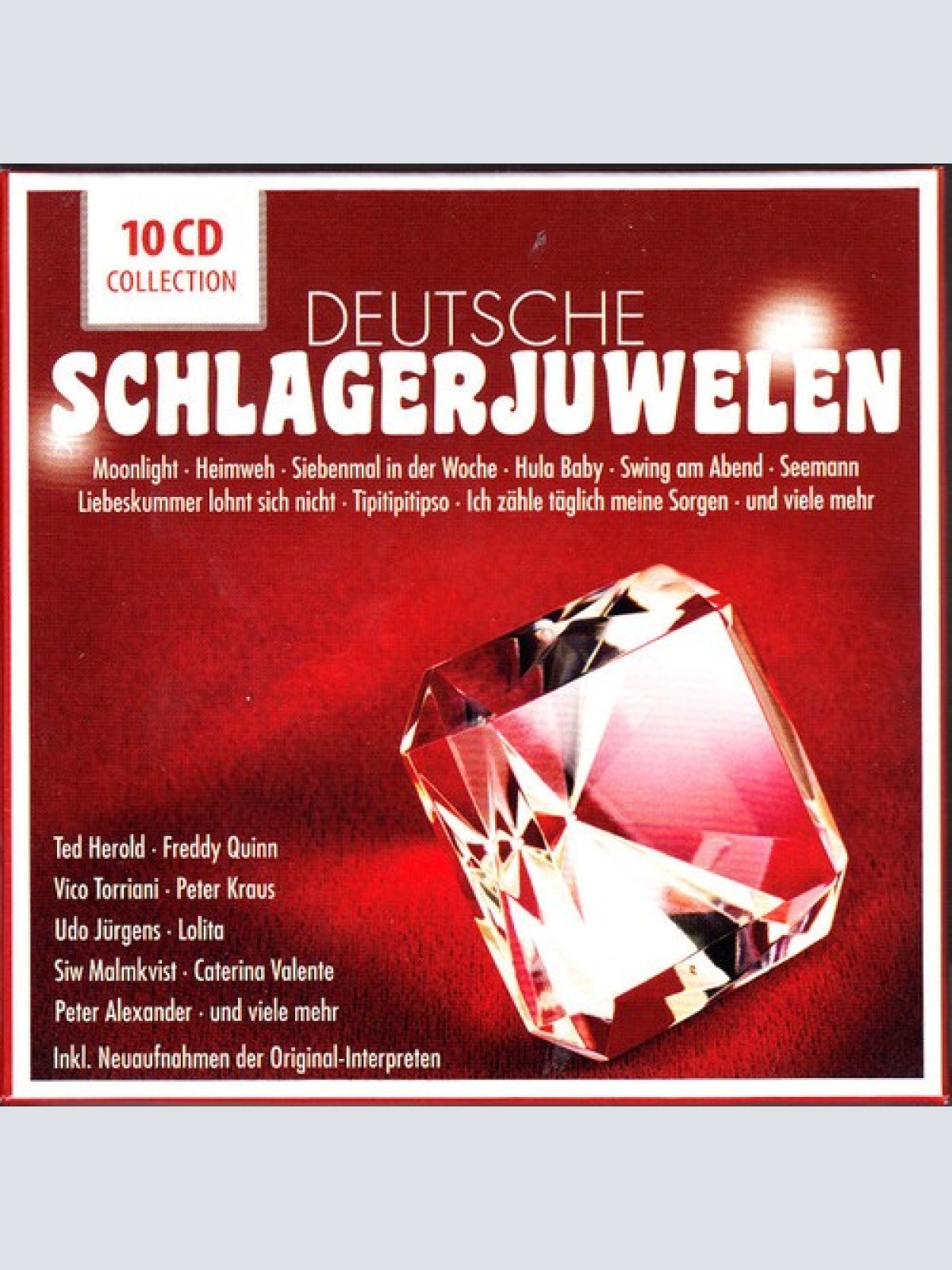 10xCD, Comp, Mono + Box Various - Deutsche Schlagerjuwelen