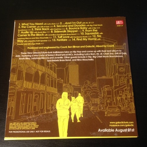 CD, Album, Promo Galactic - From The Corner To The Block