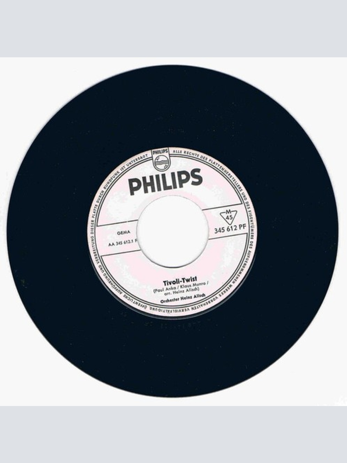 7", Single, Promo Orchester Heinz Alisch - Tivoli-Twist