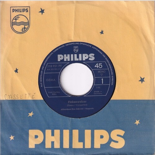 7" Akkordeon-Duo Schriebl / Hupperts* - Finkenwalzer