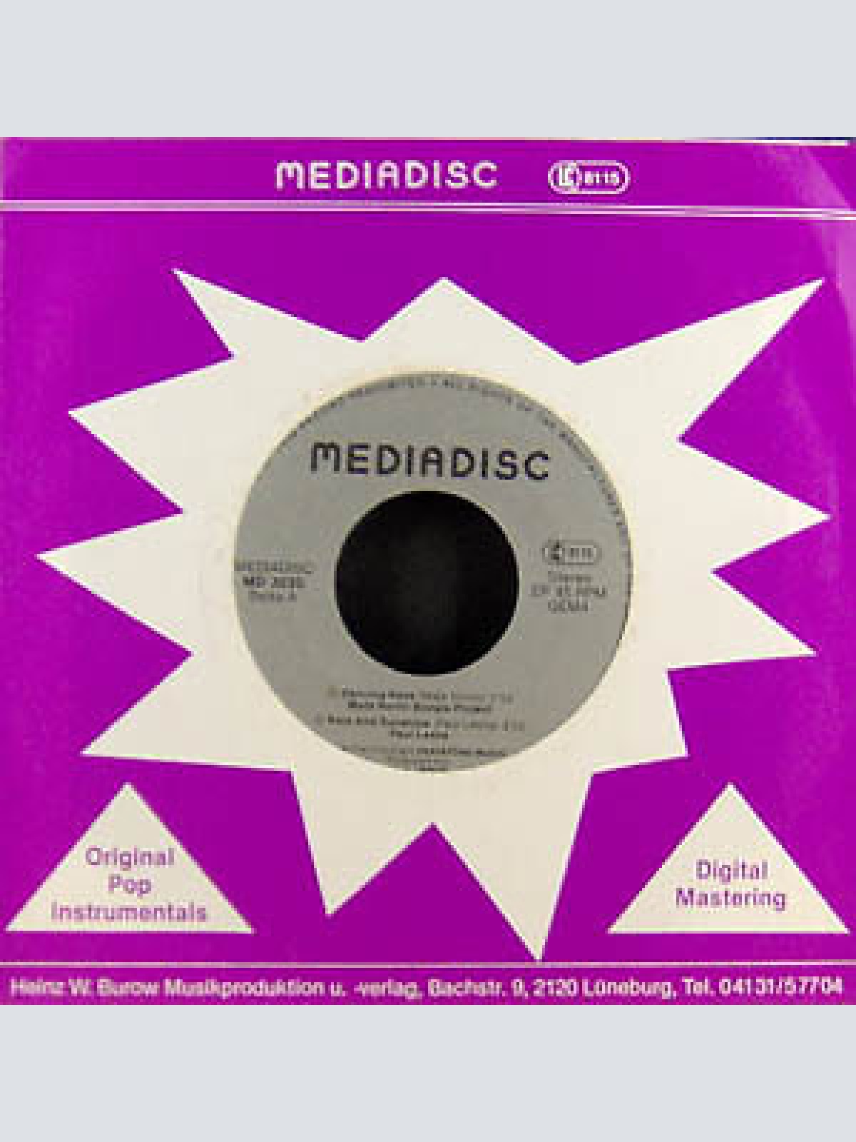 7", EP Various - Original Pop Instrumentals