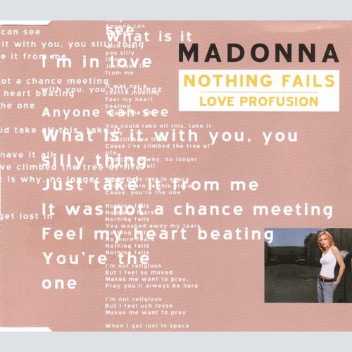 CD, Single Madonna - Nothing Fails