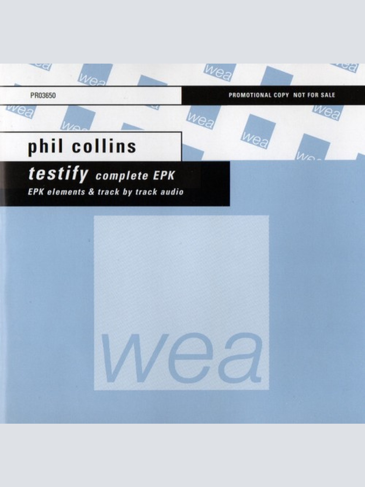 2xCD, Promo Phil Collins - Testify (Complete EPK)