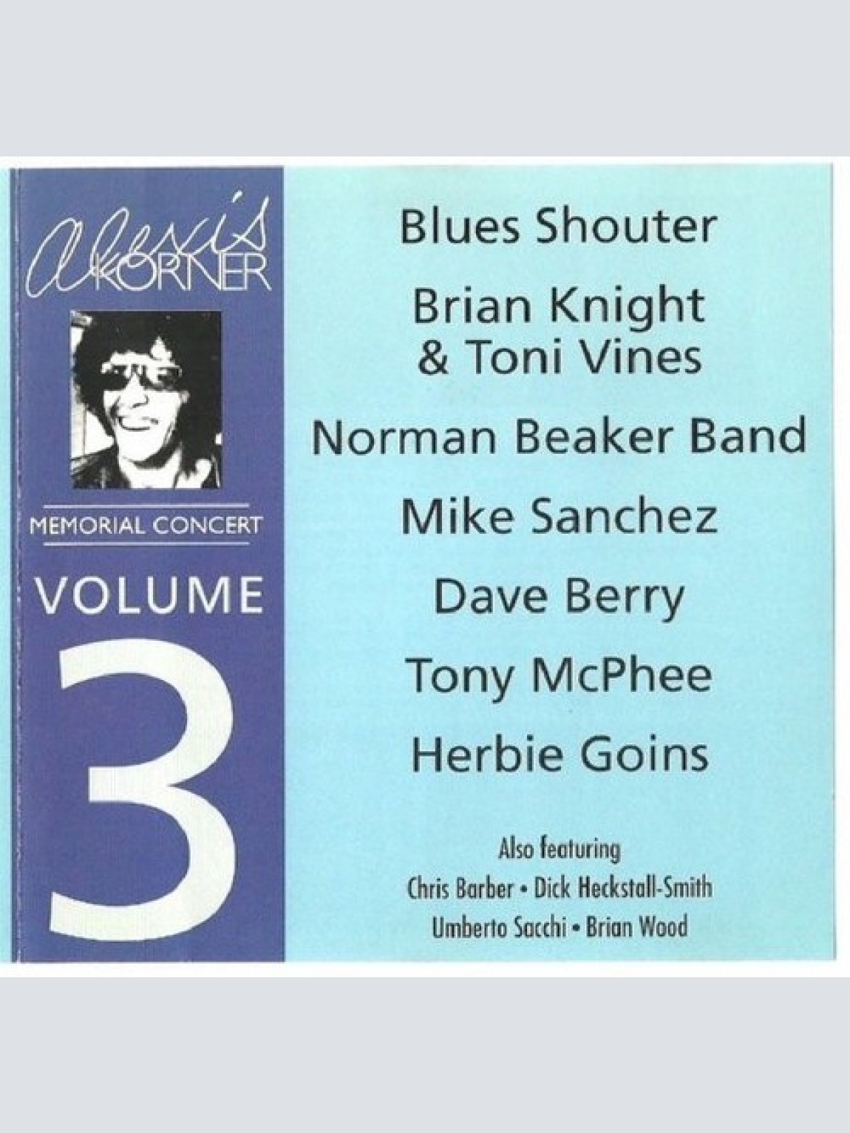 CD Various - Alexis Korner Memorial Concert Volume 3
