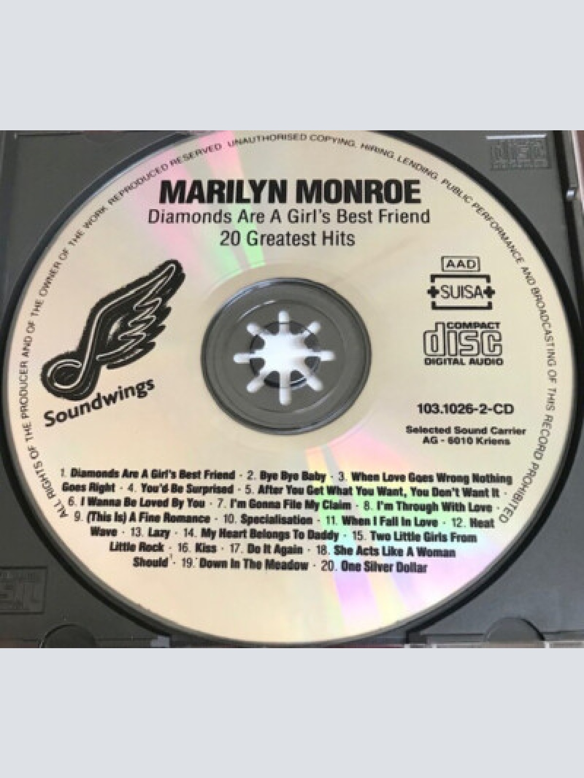 CD, Comp, RE Marilyn Monroe - Diamonds Are A Girl's Best Friend