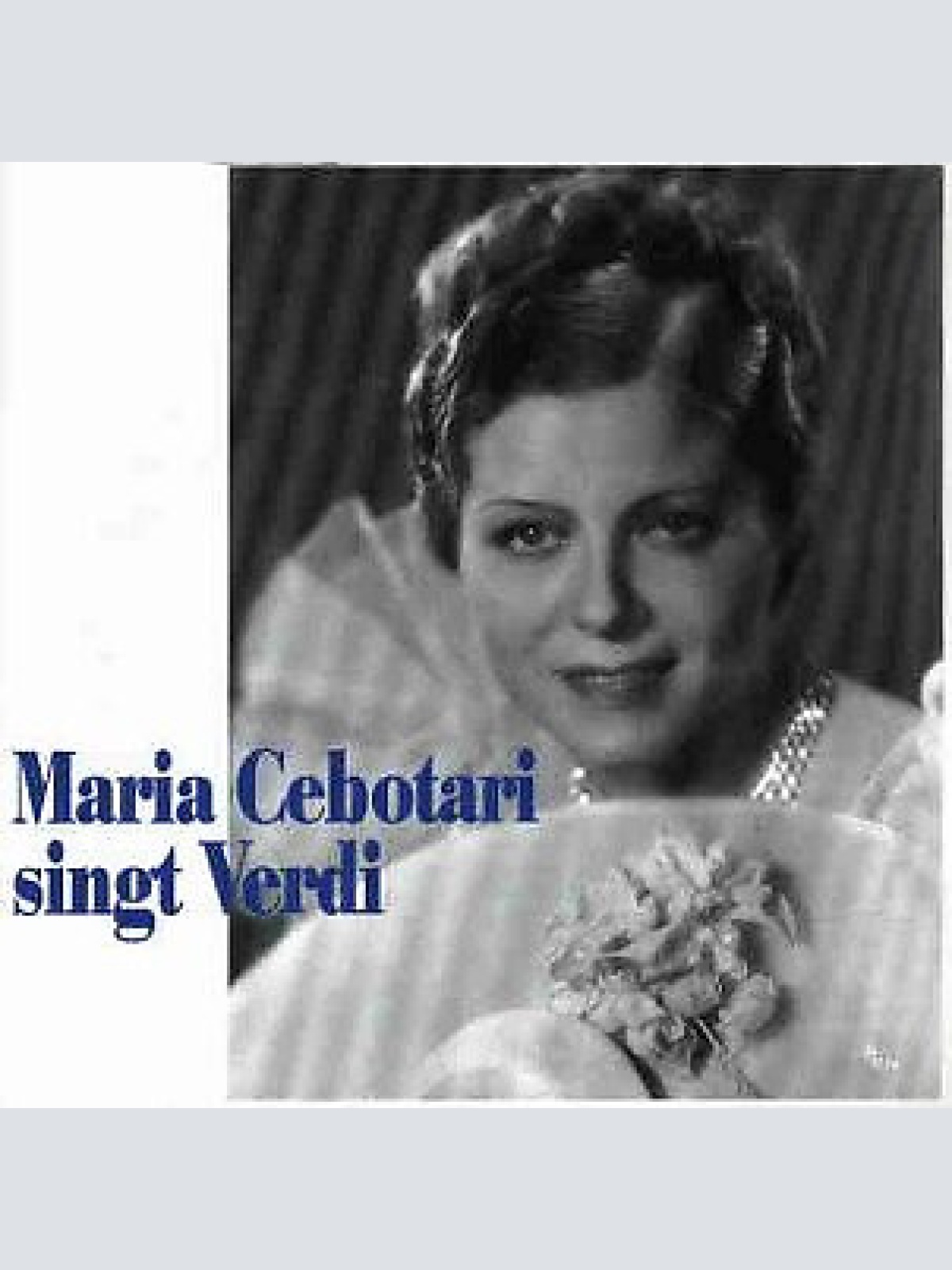 CD Maria Cebotari - Maria Cebotari singt Vedi