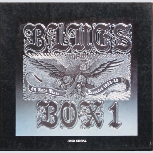 4xLP, Mono, RE + Box, Comp Various - Blues Box 1
