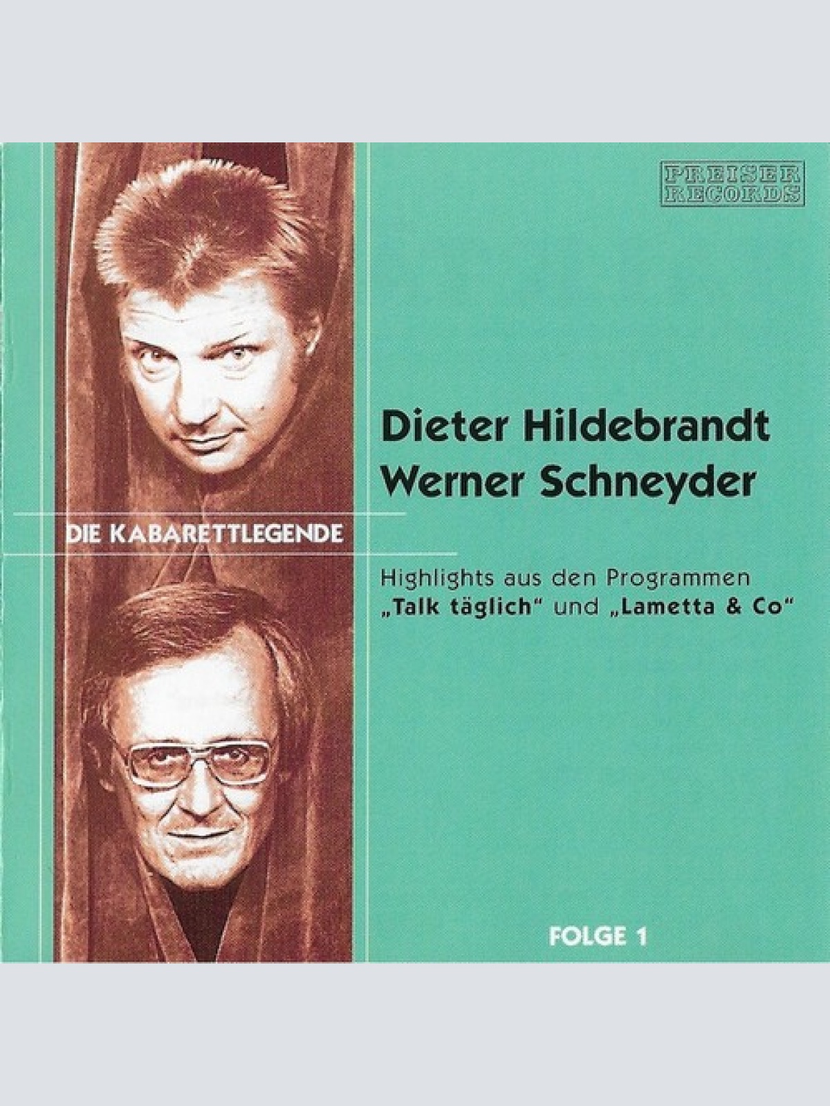 CD, Album Dieter Hildebrandt, Werner Schneyder - Die Kabarettlegende Folge 1 ...