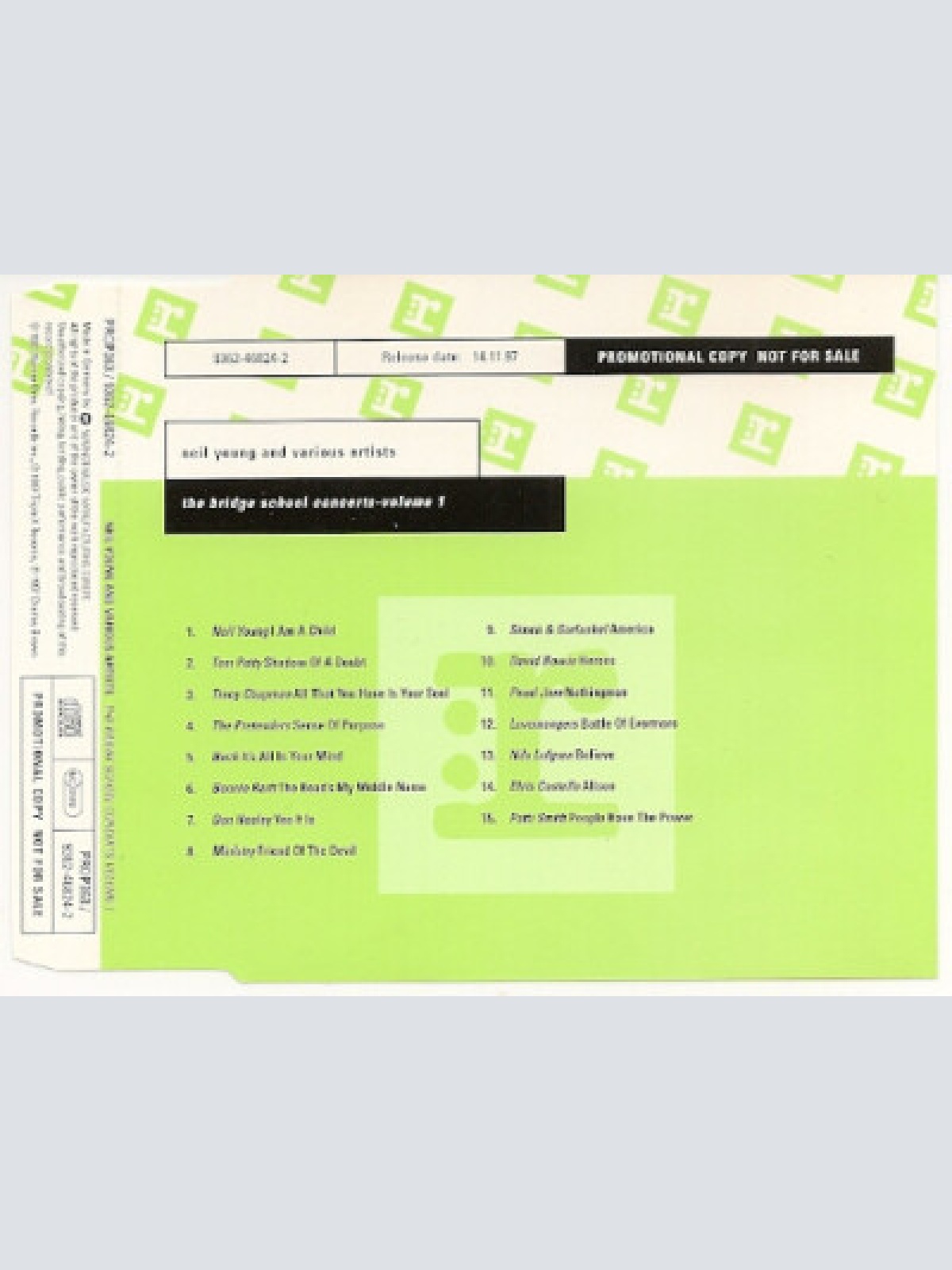 CD, Promo Neil Young And Various Artists* - The Bridge School Concerts - Volu...