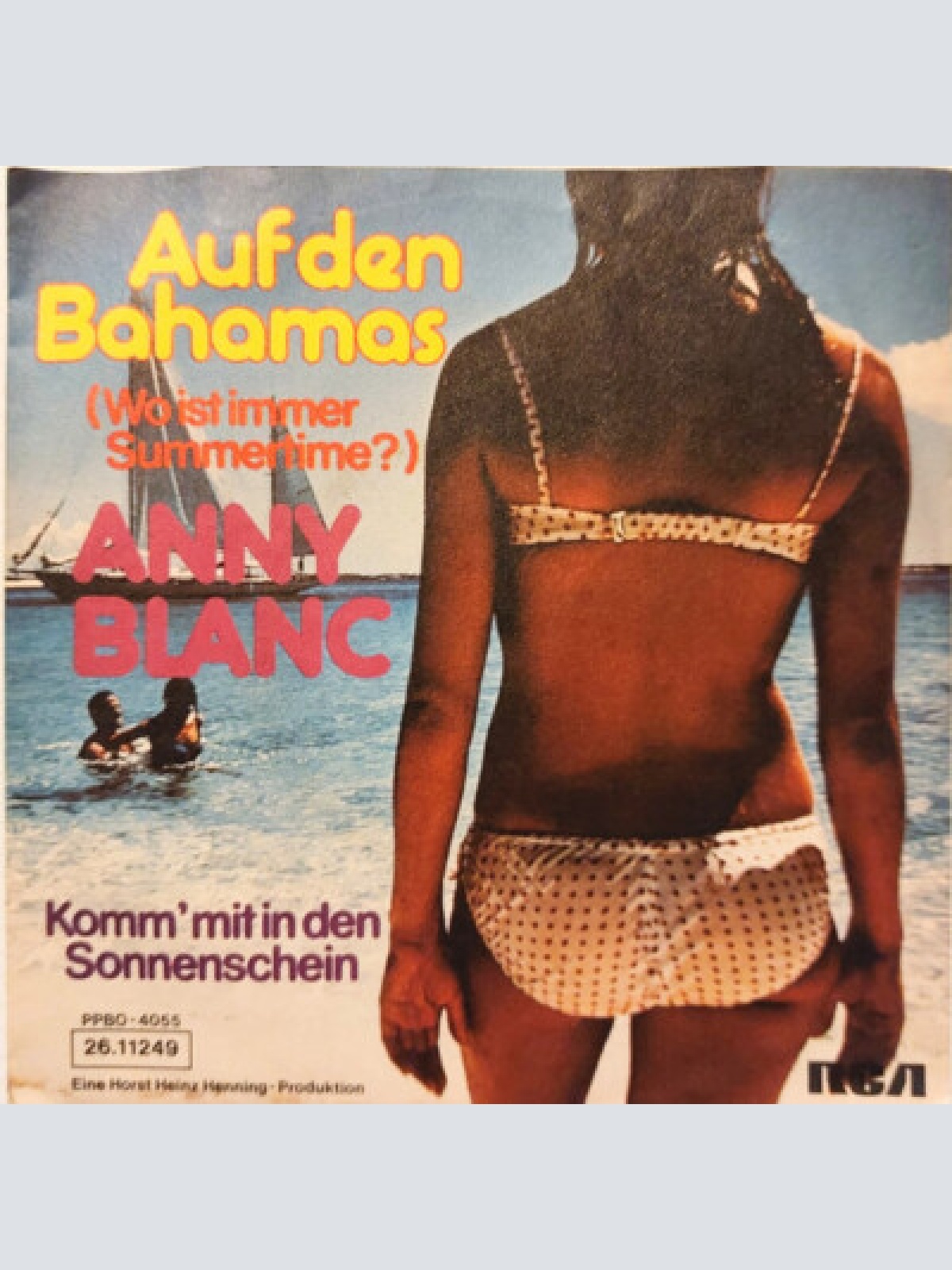 7", Single, Promo Anny Blanc - Auf Den Bahamas (Wo Ist Immer Summertime?)