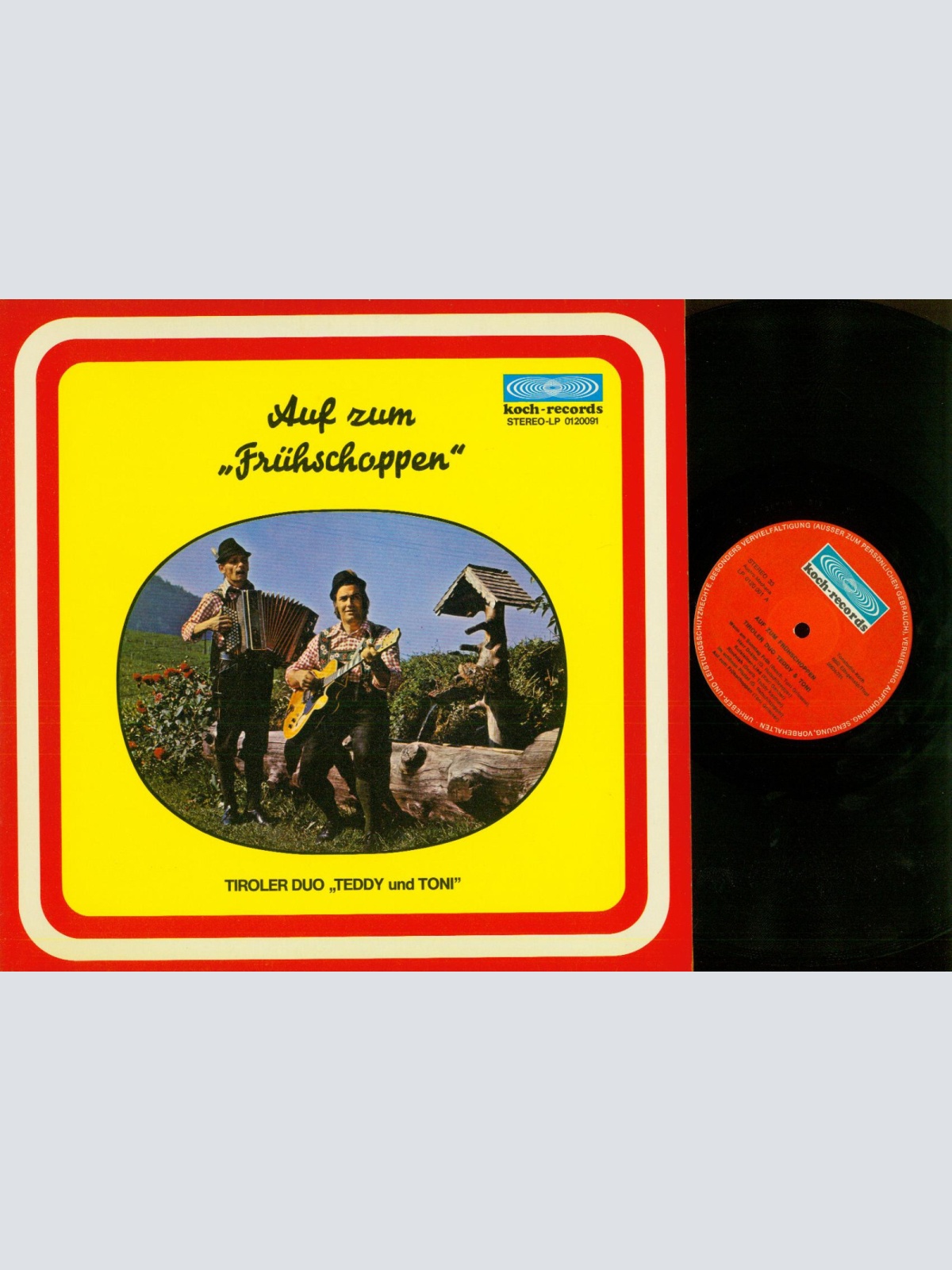 LP--Tiroler Duo Teddy und Toni    Auf zum Frühschoppen