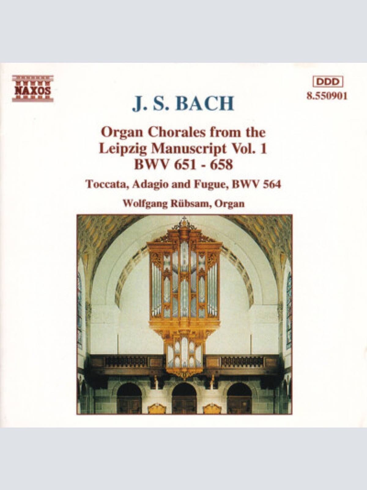 CD, Album J. S. Bach* - Wolfgang Rübsam (2) - Organ Chorales From The Leipzig...