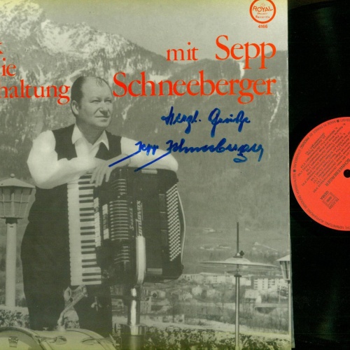 LP-Musik Parodie Unterhaltung mit Sepp Schneeberger / mit Autogramm