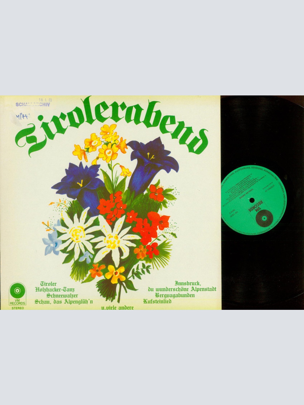LP--Tirolerabend Tiroler Abend Vm Records