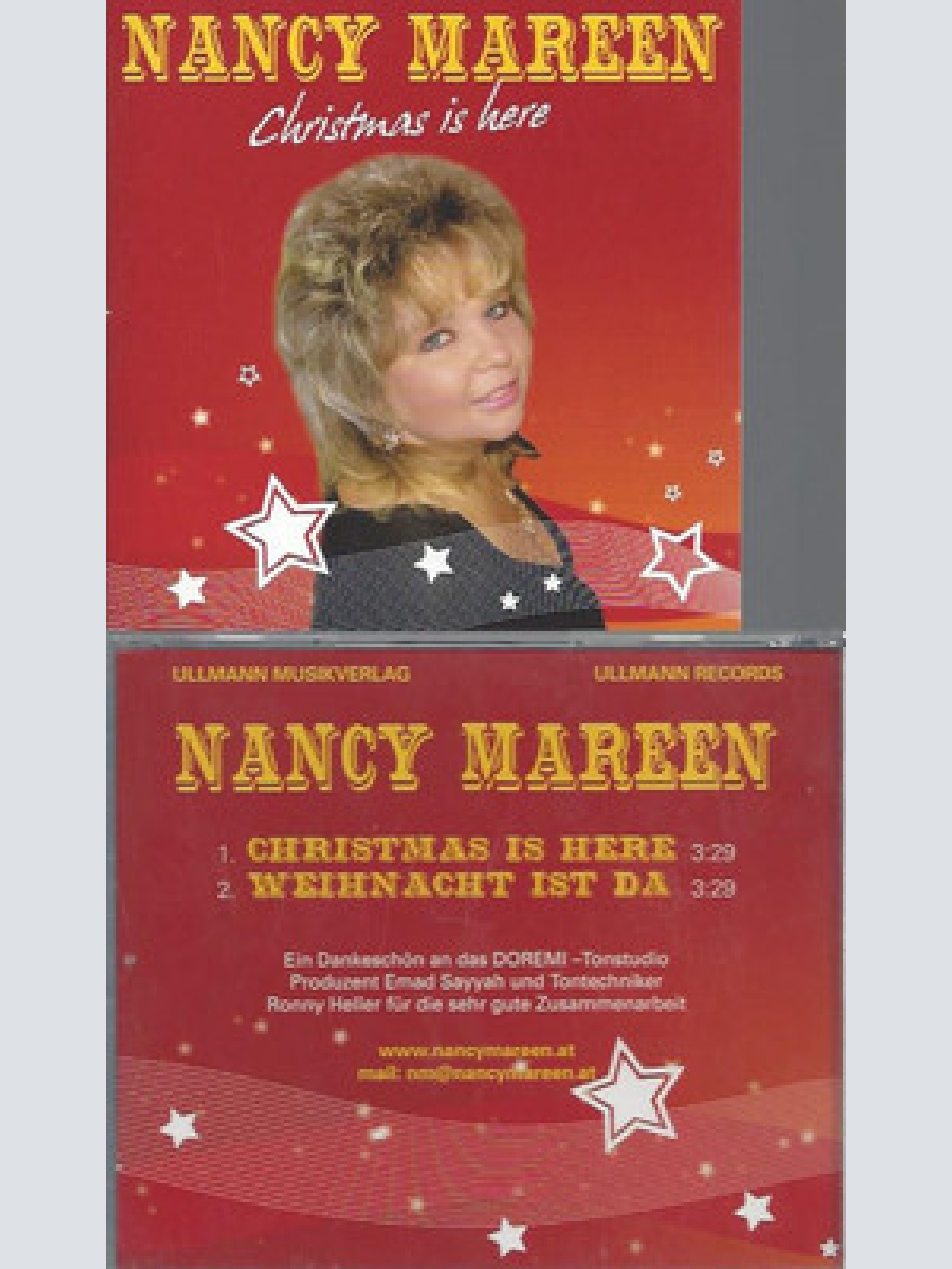 CD--NANCY MAREEN--CHRISTMAS IS HERE