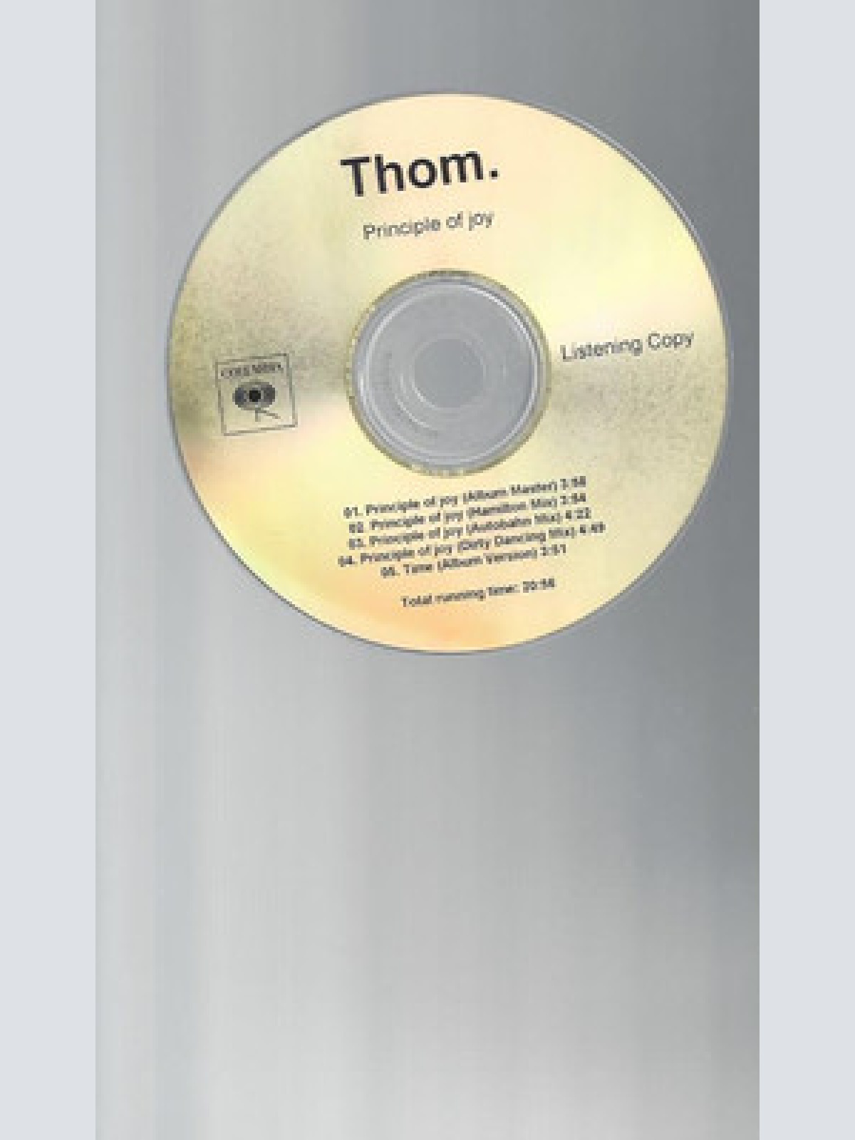 CD--THOM--PRINCIPAL OF JOY--5  TRACKS-PROMO