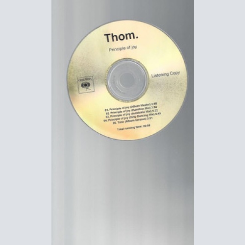 CD--THOM--PRINCIPAL OF JOY--5  TRACKS-PROMO