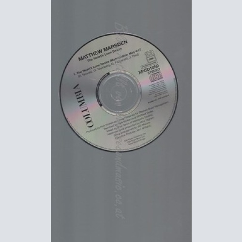 CD--PROMO--MATTHEW MARSDEN--THE HEART'S LONE DESIRE