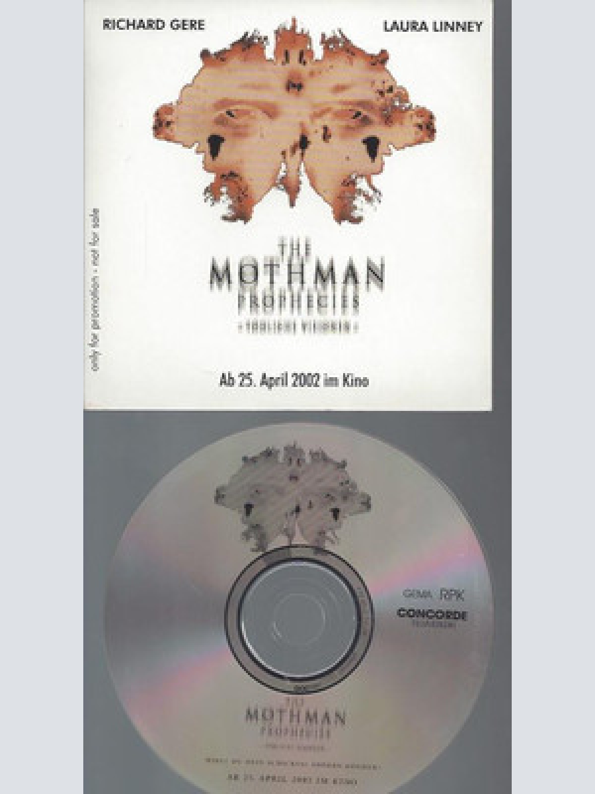 CD--RADIO-AUDIO PRESSKIT-PROMO-THE MOTHMAN PROPHECIES--TÖDLICHE VISIONE--RICHARD