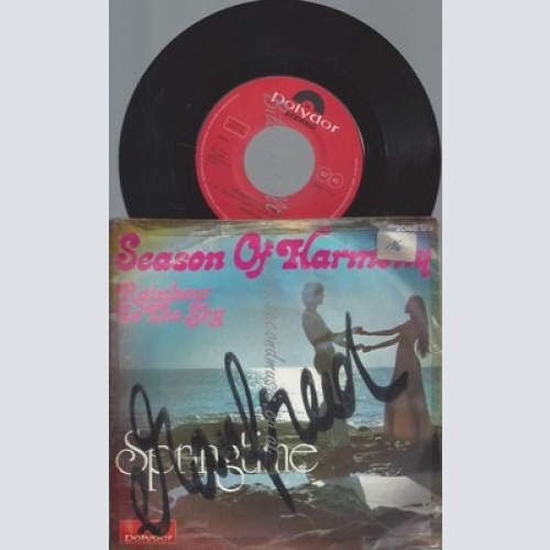7"SPRINGTIME--SEASON OF HARMONY--COVER BESCHRIFTET WORN--VINYL VG-