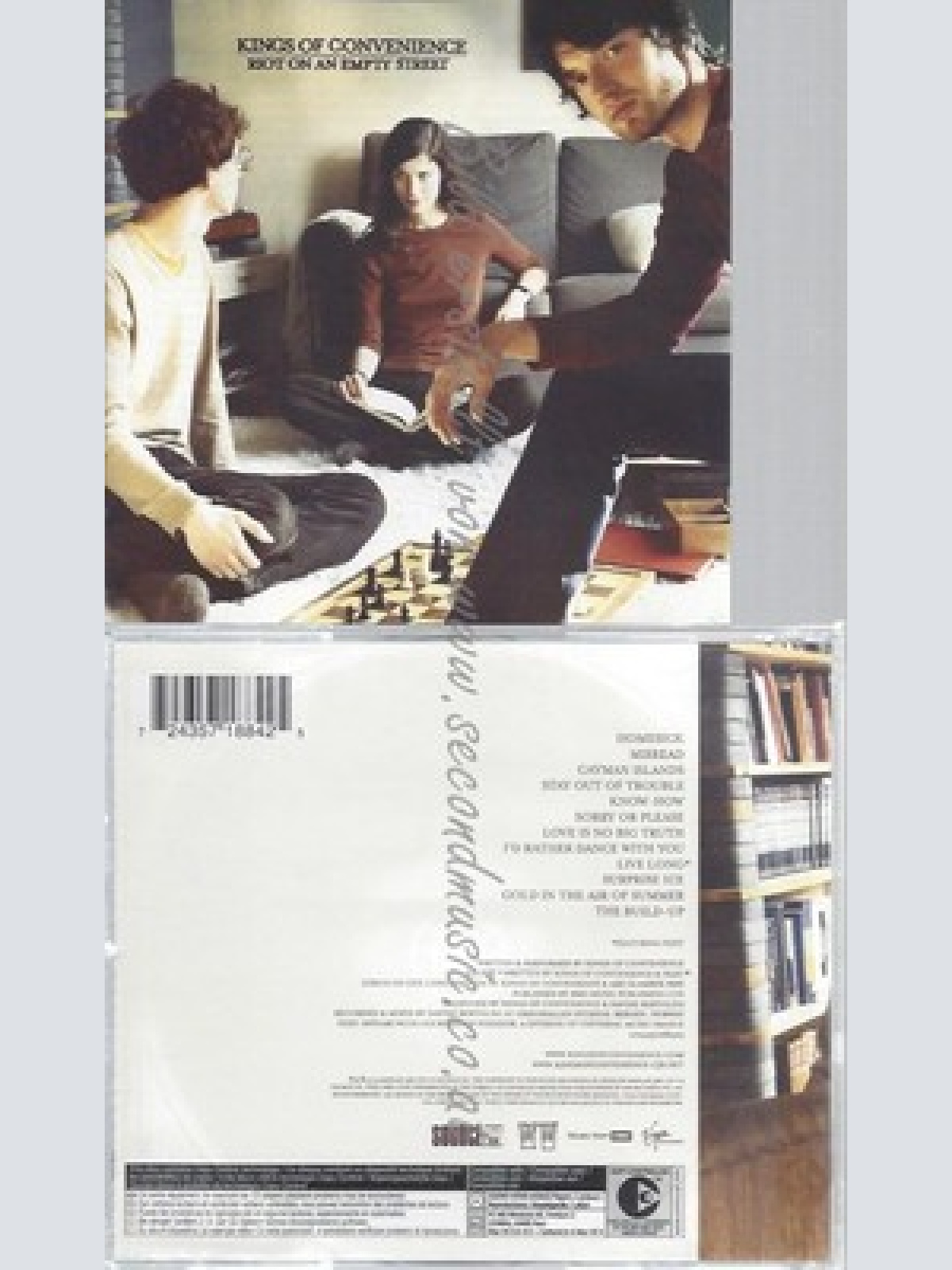 CD--KINGS OF CONVENIENCE --PROTECTED CD -- RIOT ON AN EMPTY STREET