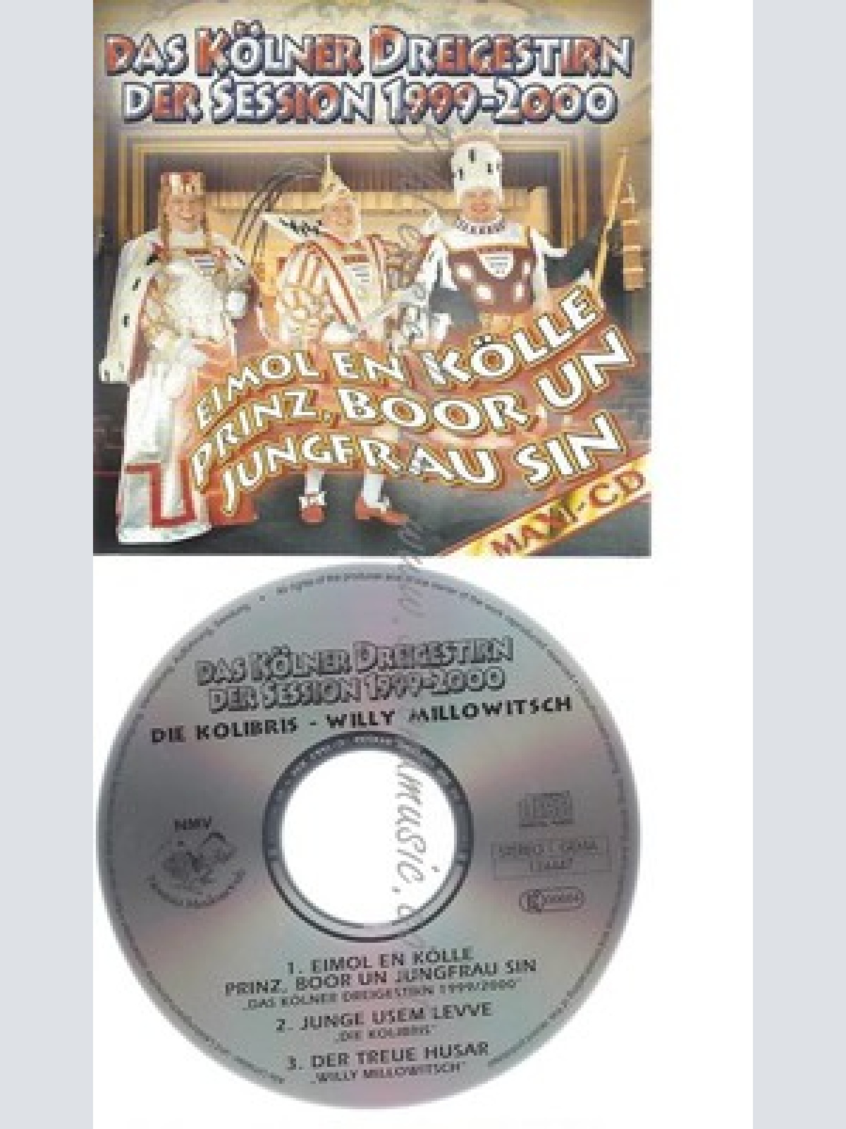 CD--KÖLNER DREIGESTIRN -- EIMOL EN KÖLLE PROINZ, BOOR UN JUNGFRAU SIN [SINGLE-CD